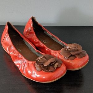 Sabrinas Patent Leather Flats Shoes Womens Size 39 8/8.5